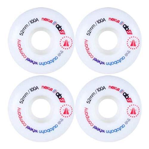 Autobahn Nexus White Skateboard Wheels - 52mm 99a (Set of 4)