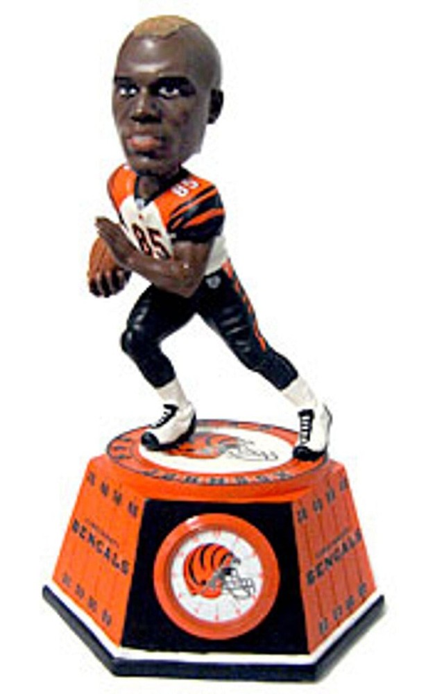 Cincinnati Bengals Chad Johnson Bobblehead Clock by Forever Collectibles