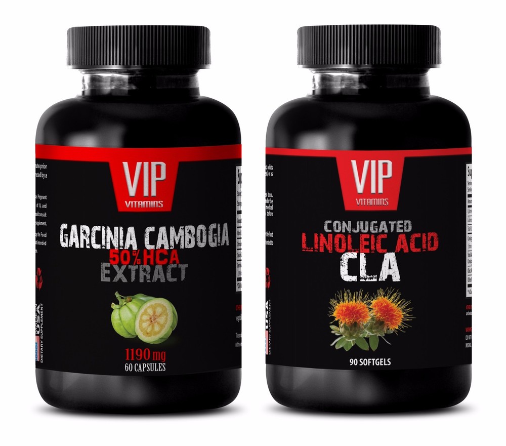 Antioxidant supplement - CLA - GARCINIA CAMBOGIA fat burner pills - 2 Bot COMBO