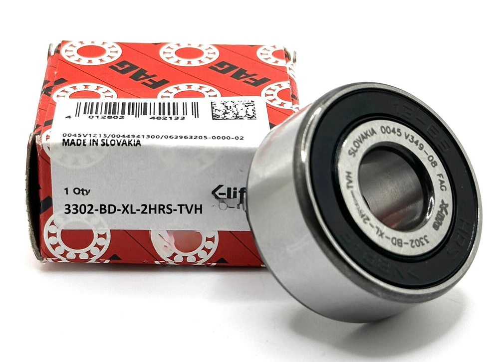 NEW FAG 3302 BD XL 2HRS TVH  ANGULAR CONTACT BEARING, RUBBER SEALED 15x42x19mm
