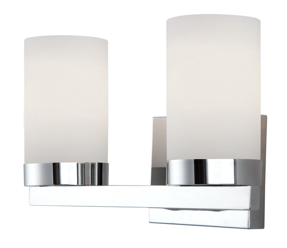 IVL429A02CH Milo 2-Light Bath Vanity Light, Chrome