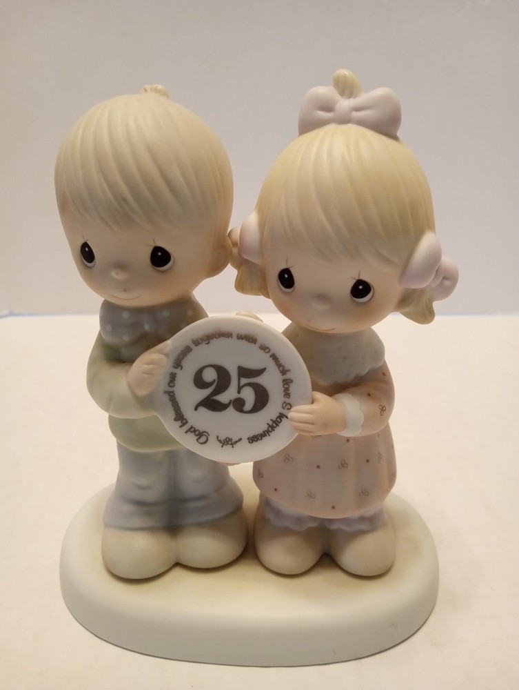 1983 Precious Moments 25th Anniversary God Blessed Our Years Together Figurine E-2857