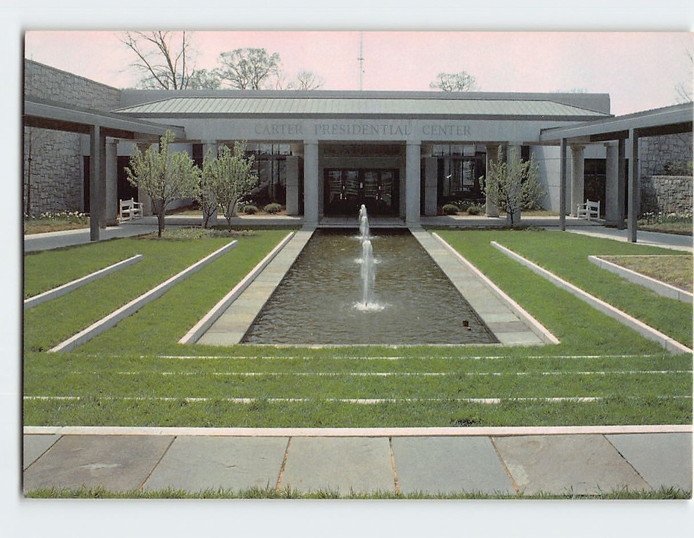 Postcard Carter Presidential Center Atlanta Georgia USA