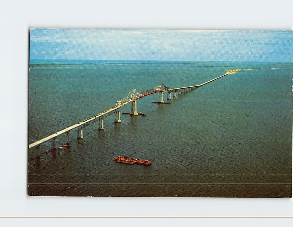 Postcard Sunshine Skyway Bridge Florida USA