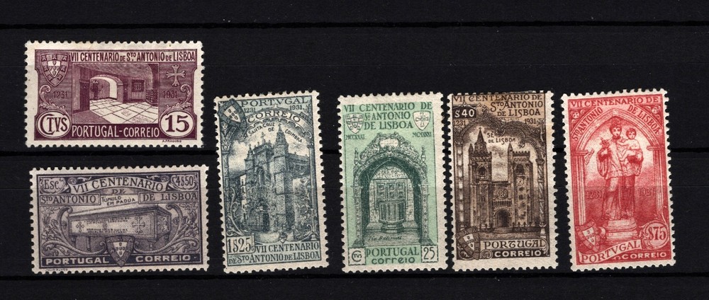 Portugal 1931 ST. ANTONIO #531/536 complete set MH FVF   (330)