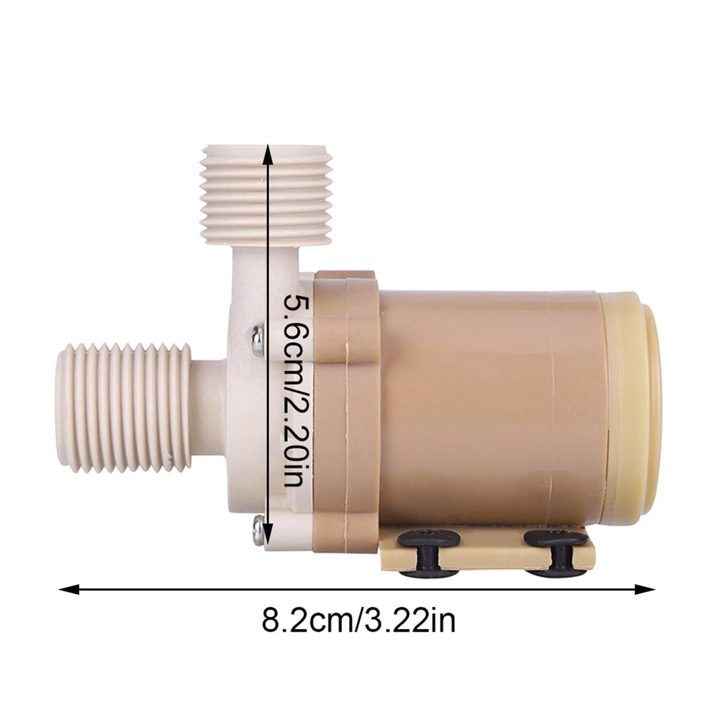 Quiet DC 12V Solar Brushless Submersible Water Circulation Pump for Aquariums