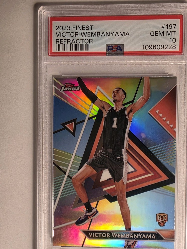 Victor Wembanyama *POP 10* REFRACTOR RC 2023-24 Topps Finest PSA 10 GEM ROOKIE $