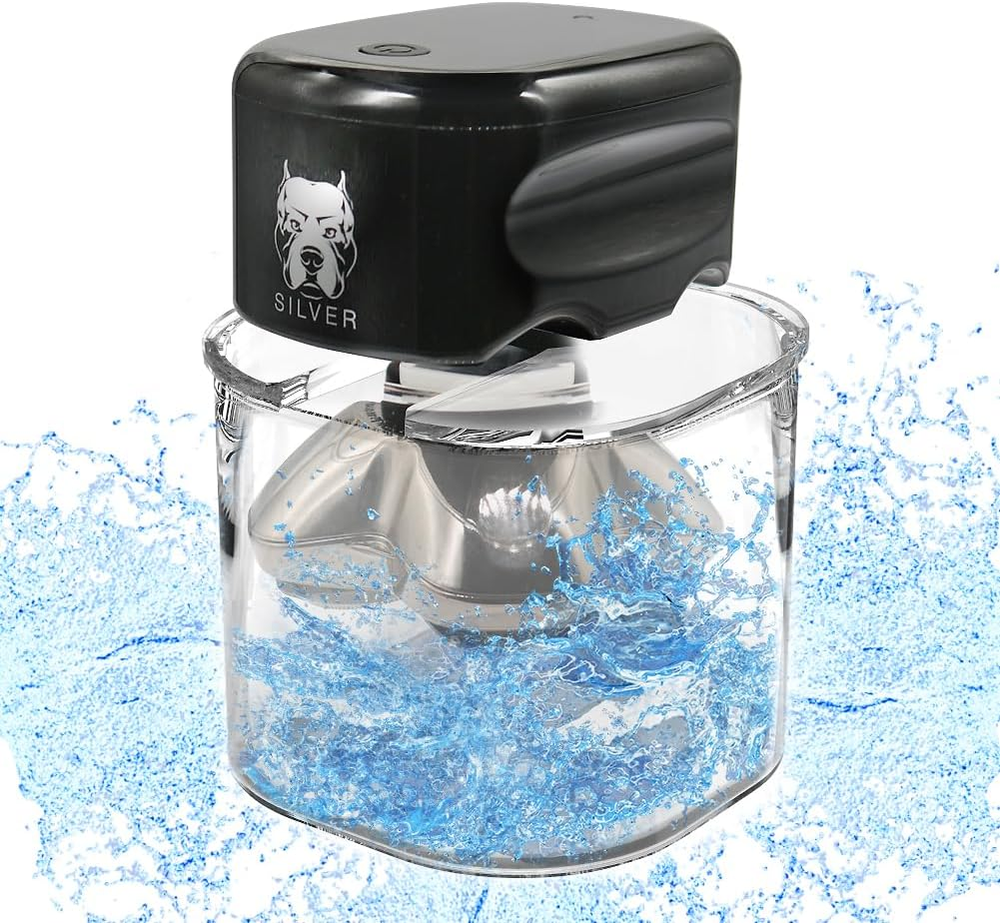 Transparent Glass Skull Shaver Rinse Stand - Compatible with Pitbull Skull Shave