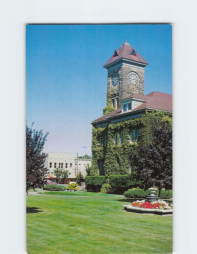 Postcard Polk County Courthouse Dallas Oregon USA North America
