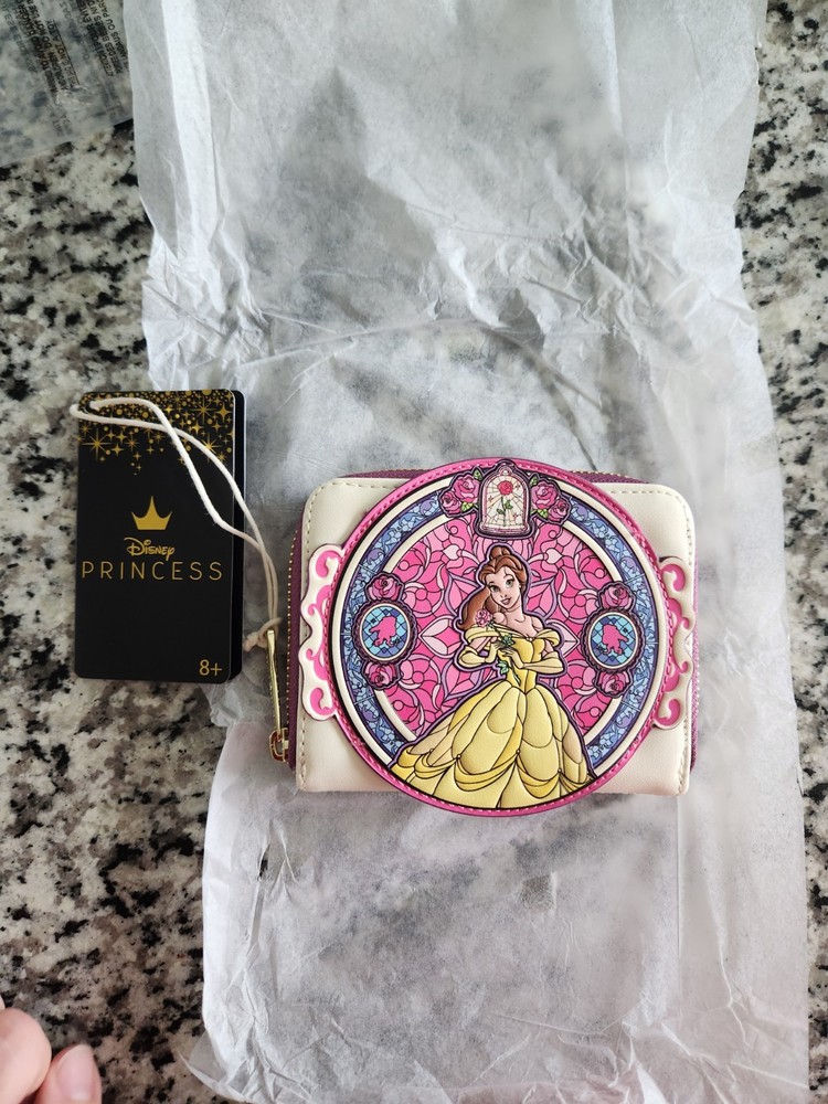 Loungefly Disney Beauty & the Beast Belle Stained Glass Portrait Wallet