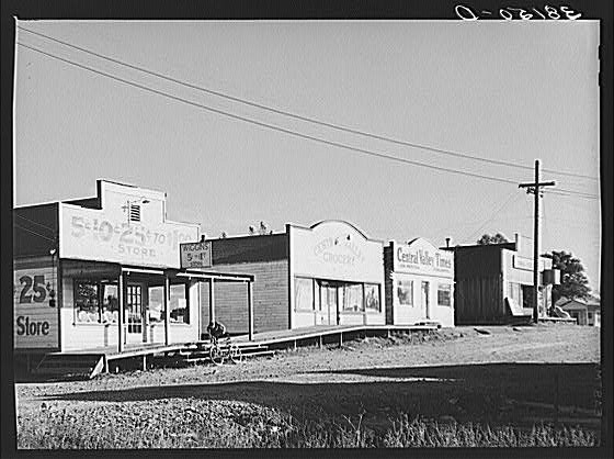 Central Valley California CA 1930s Farm Security Administration Storefronts