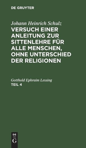 Johann Heinrich Johann Heinrich Schulz: Versuch Einer Anleitung Zur S (Hardback)