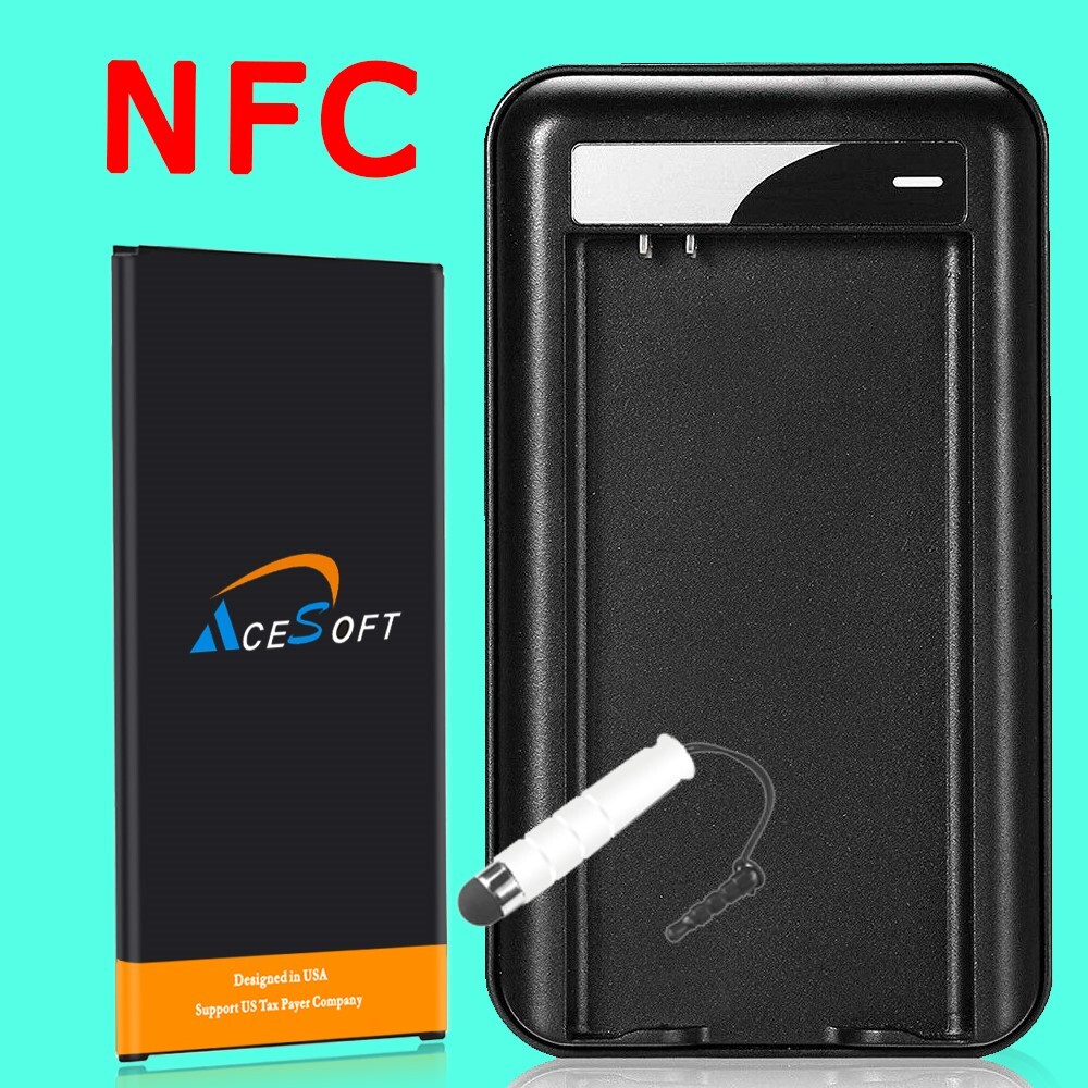 High Capacity 6820mAh NFC Battery Wall Charger for Samsung Galaxy S5 SM-G900A