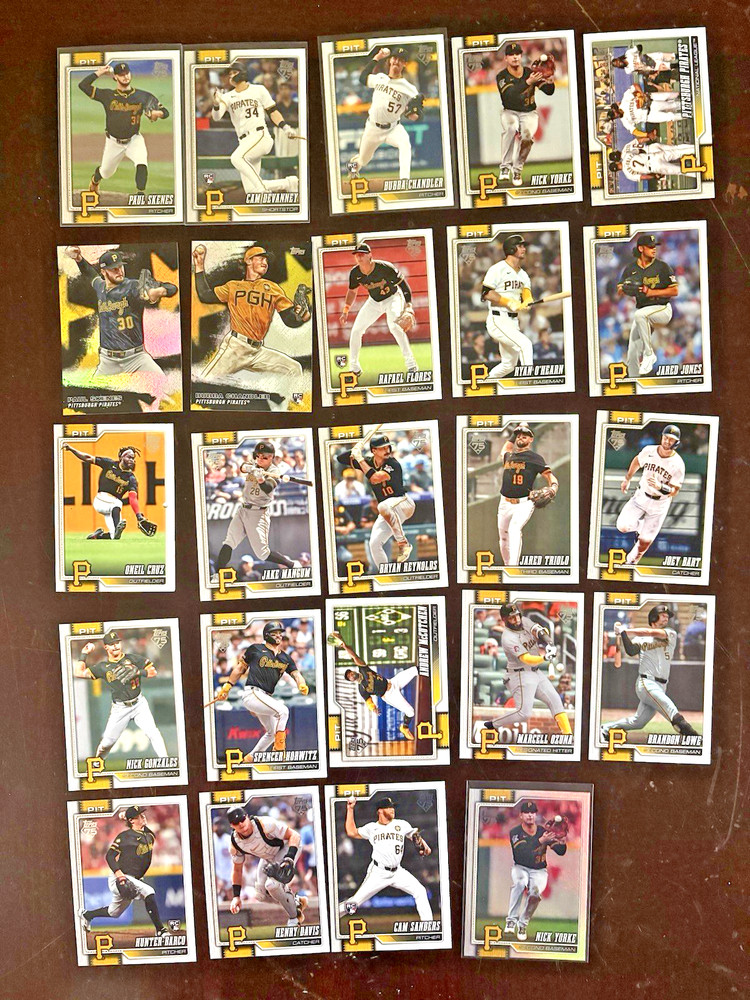 2026 Topps Pittsburgh Pirates 24-Card Lot Skenes Chandler Inserts