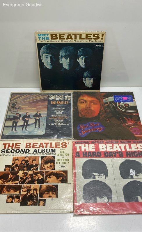 Lot of 5 Vinyl Records by The Beatles Paul McCartney