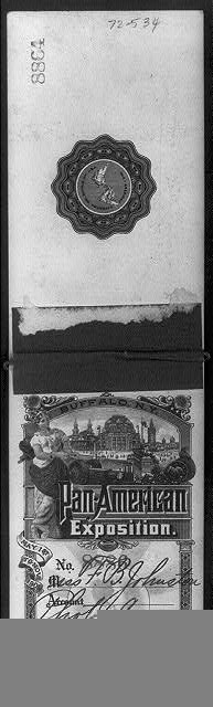 Photo:Buffalo NY 1901 Pan-American Exposition Passport Cover F.B.J.