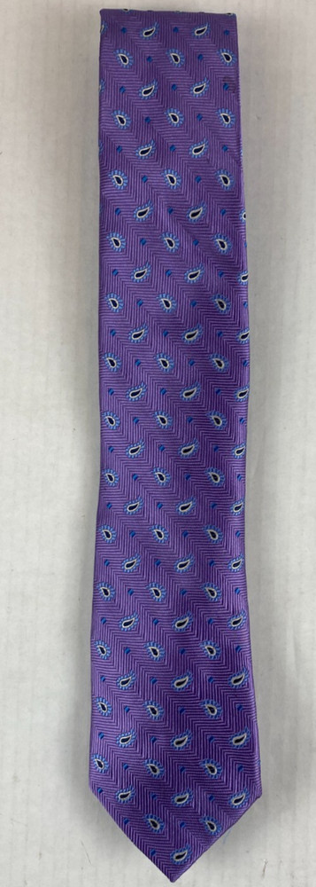 Jos. A. Bank Signature Collection Purple Blue Hand Made In China Men’s Neck Tie