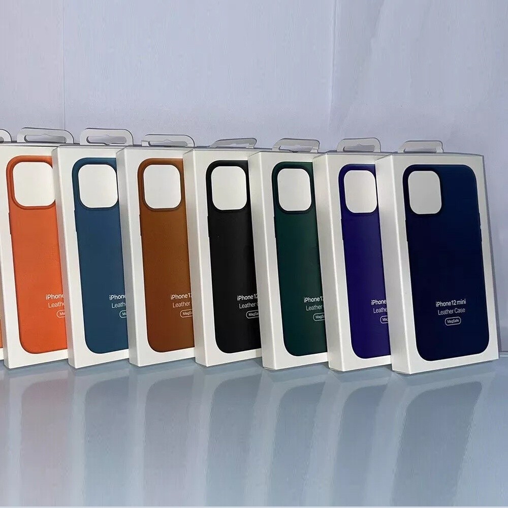 Original Leather Phone Case with MagSafe For iPhone 12ProMax 12 Pro 12Mini 12