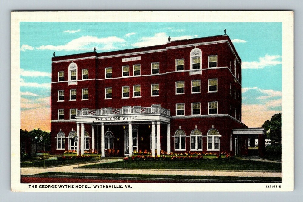 Wytheville VA-Virginia The George Wythe Hotel  Vintage Souvenir Postcard