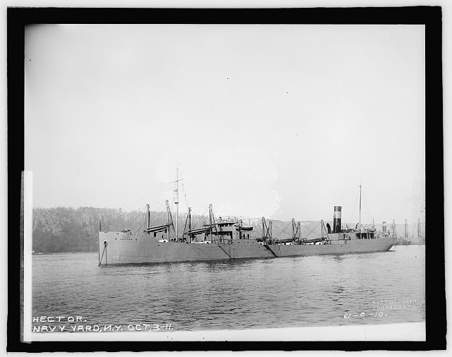 U.S.S. Hector,Navy Yard,New York,United States Navy,USN,USS HECTOR,Ship,Naval