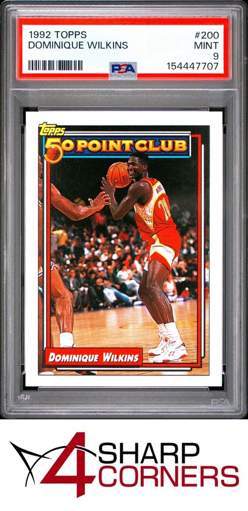 1992 Topps #200 Dominique Wilkins Hawks Hof Psa 94SC is the hobby's first consignment choice on eBay!