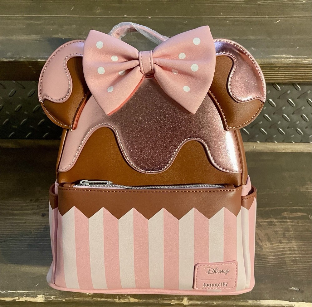 loungefly mini backpack Pink Stripe Ice Cream