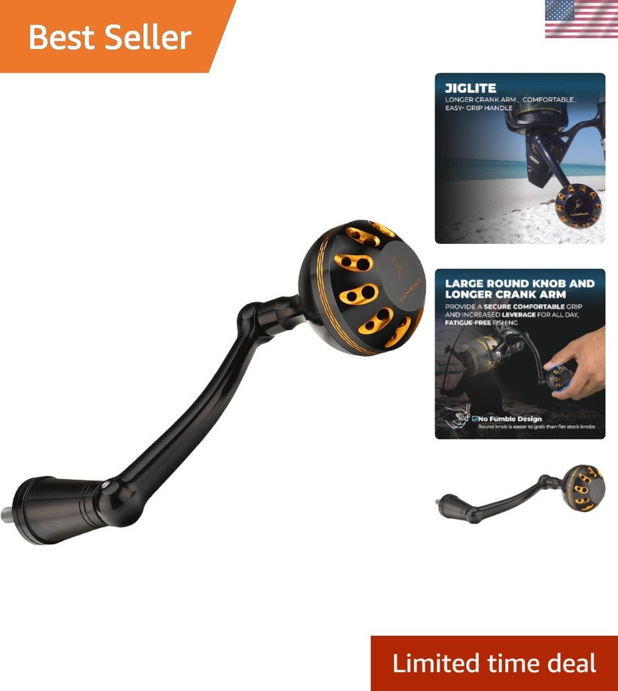 Extended Power Handle Upgrade for Penn Battle III & IV Reels - Black 1000-4000