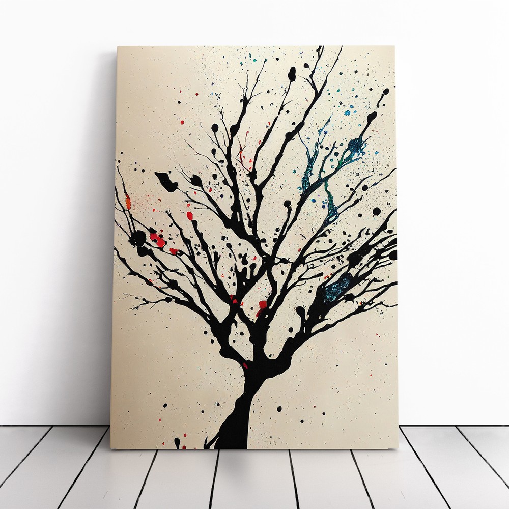 The Delightful Tree Abstract Canvas Wall Art Print Framed Picture Home Decor