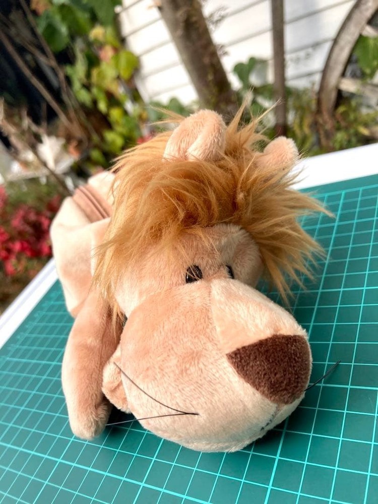 NICI Lion Plush Pencil Case