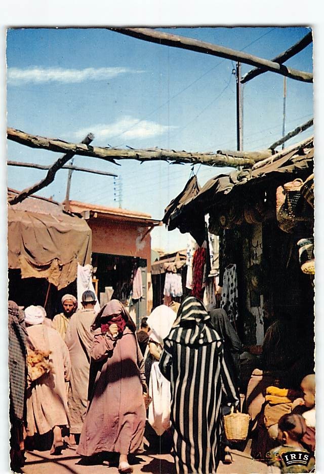 Postcard Scene in Medina Morocco