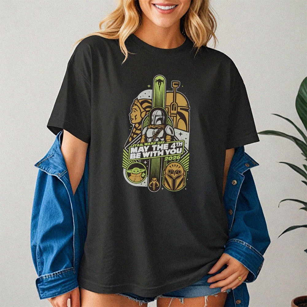 Star Wars 50th Anniversary 1977-2027 May The Force Be With You - S to 5XL