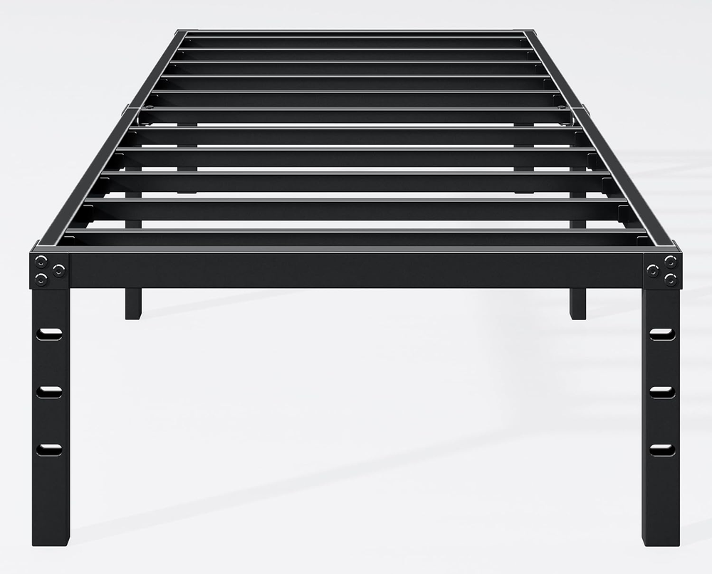 18 Inch Twin Bed Frame  Sturdy Metal Platform Twin Size No Box Spring Needed