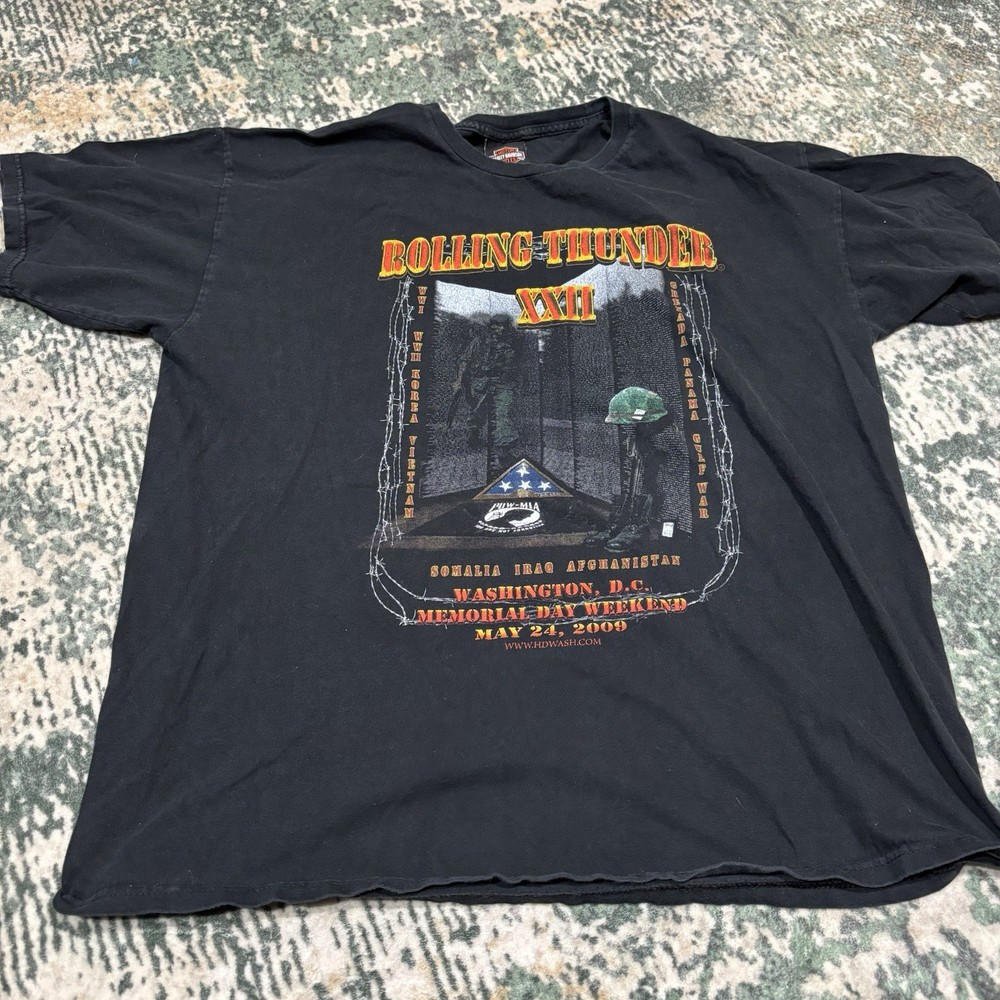 Harley Davidson Rolling Thunder USA Washington DC Graphic T-shirt Men’s XL