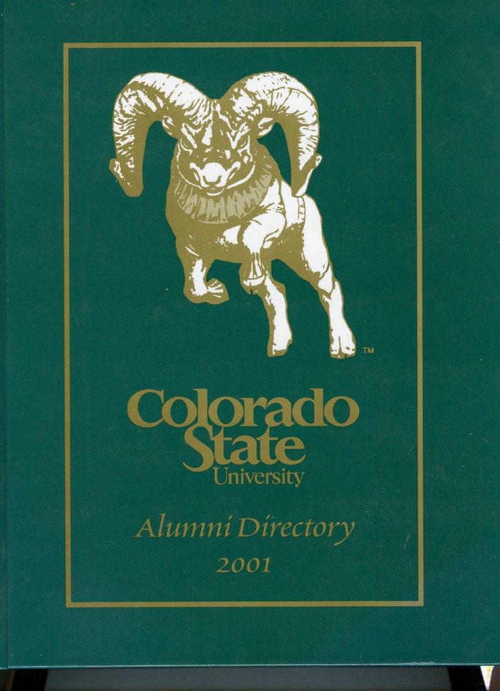 2001 CSU-Colorado State University Alumni Directory - Nice Condition