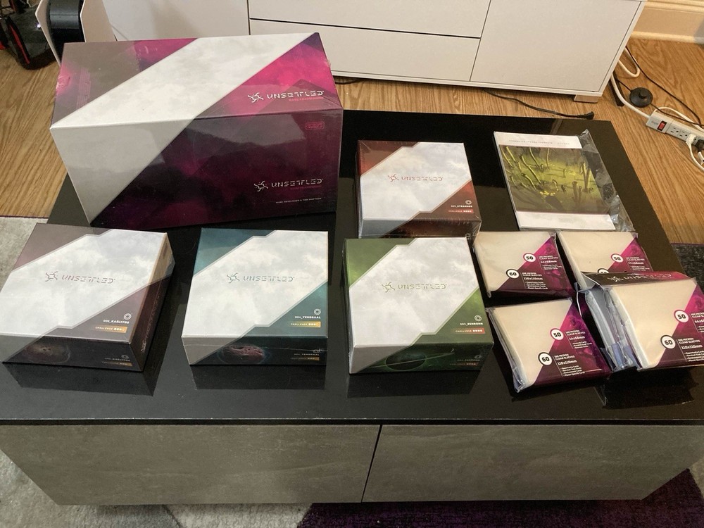 Unsettled Board Game with Sleeves Kickstarter Edition - Blackout Pledge