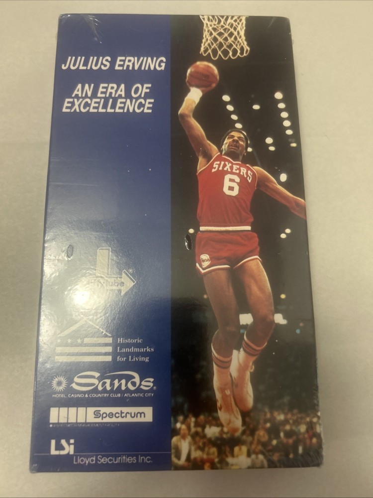 Julius Erving An Era Of Excellence  VHS SEALED NEW 76ers 1987 MINT
