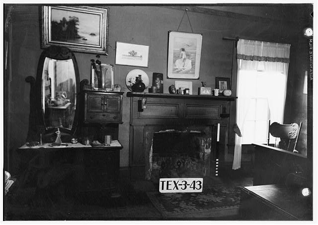 Historic American Buildings Survey 1900s Interior Fireplace Parlor Room