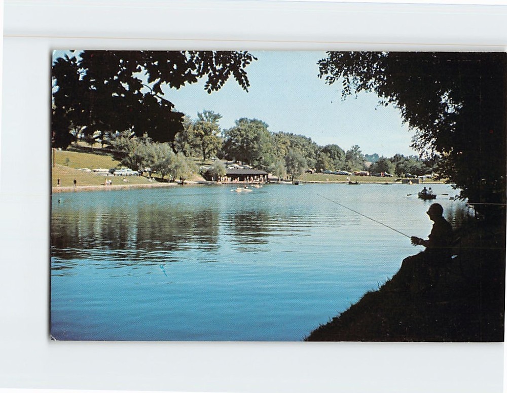 Postcard Schenk Lake Oglebay Park Wheeling West Virginia USA