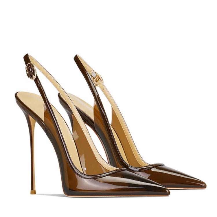 Women's Stiletto High Heel Buckle Strap Sandals Pointy Toe Party Pumps
