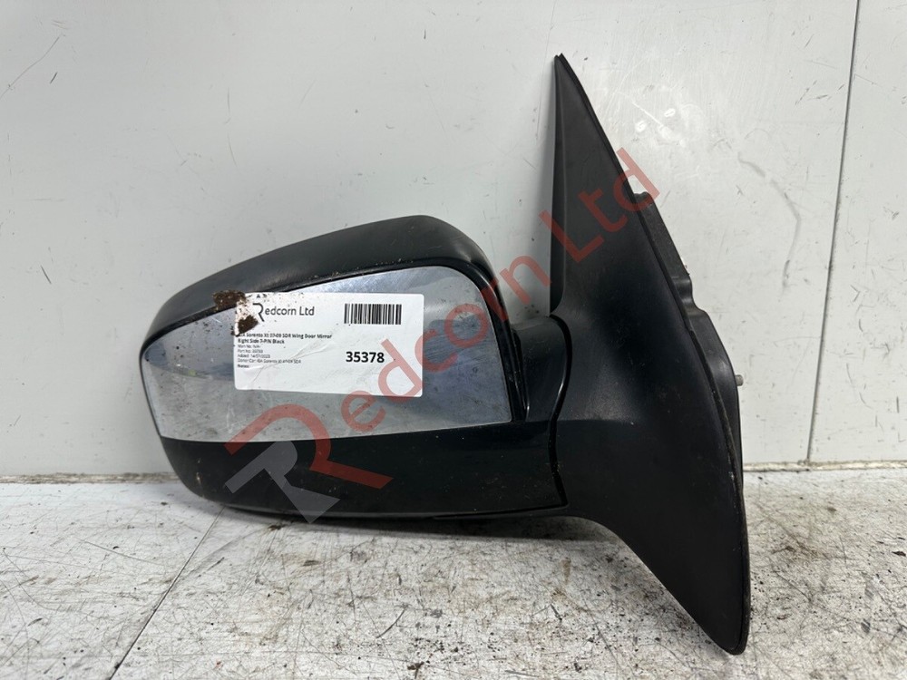 KIA Sorento Xt 2007-2009 5DR Wing Door Mirror Right Side 7-PIN Black O/S