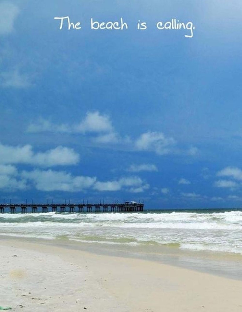 The Beach Is Calling - A Notebook. by Stephanie DeWitt (English) Paperback Book