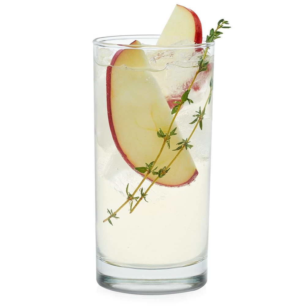 Libbey Heavy Base Drinking Glasses Set of 8, 15.5 Oz Elegant, Weighted Clear Wat