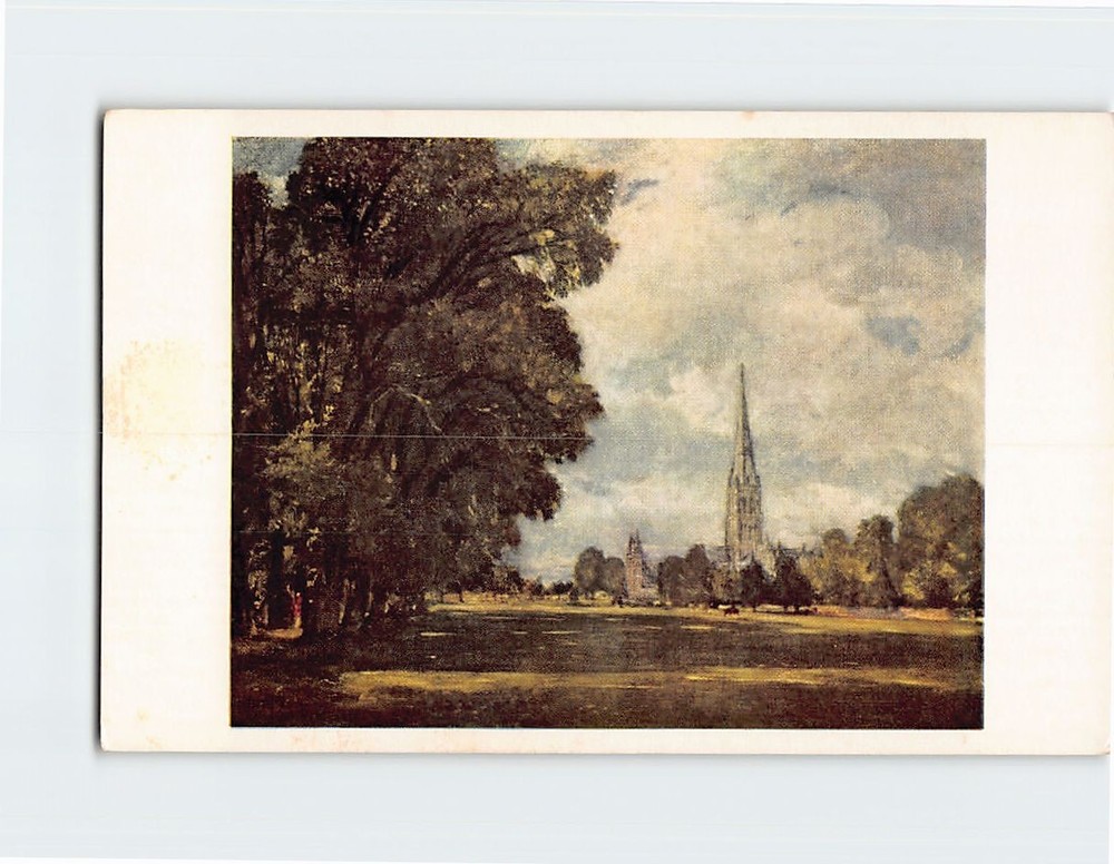 Postcard A View Of Salisbury Cathedral By Constable Salisbury England