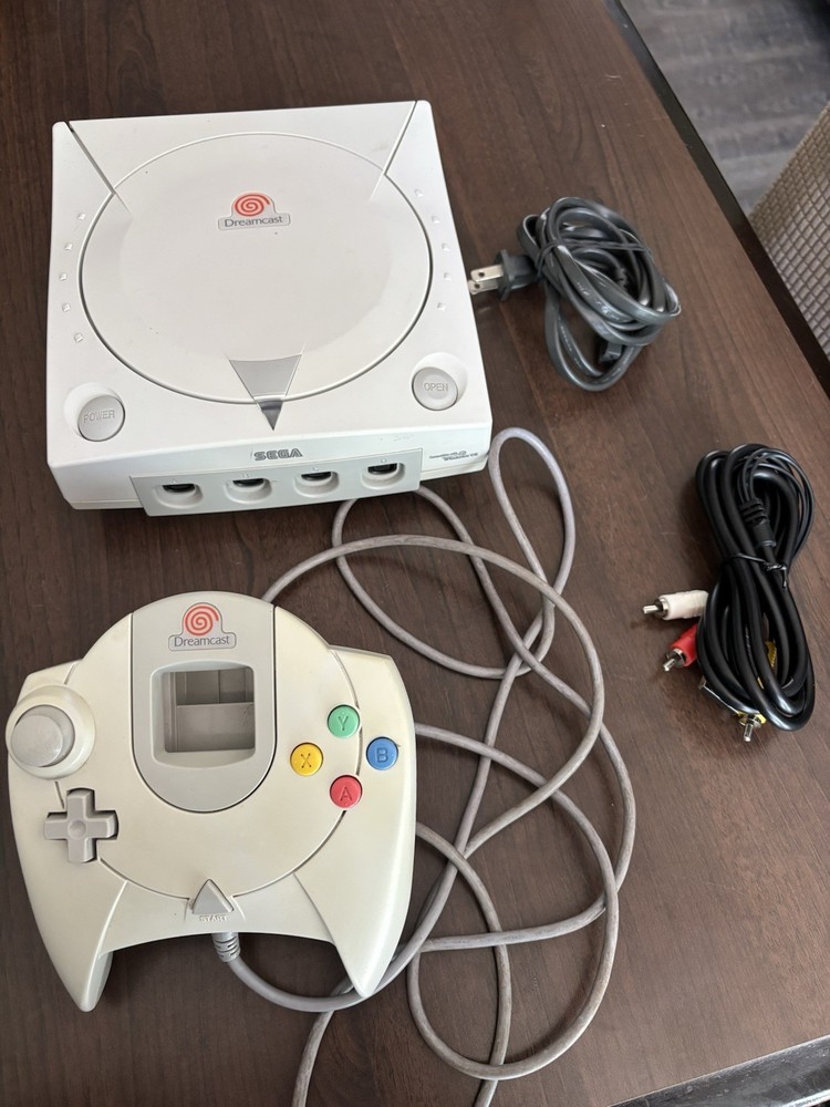 Sega Dreamcast console tested and working with cords and controller