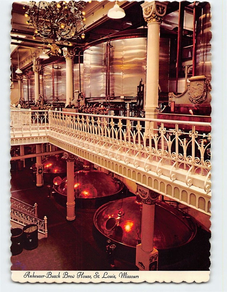 Postcard Anheuser-Busch Brew House, St. Louis, Missouri