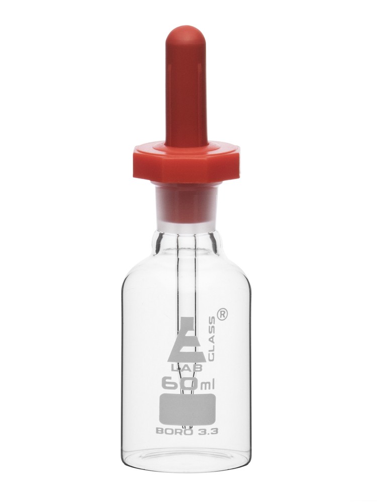 Dropping Bottle, 60ml (2oz) - Borosilicate 3.3 Glass - Eisco Labs