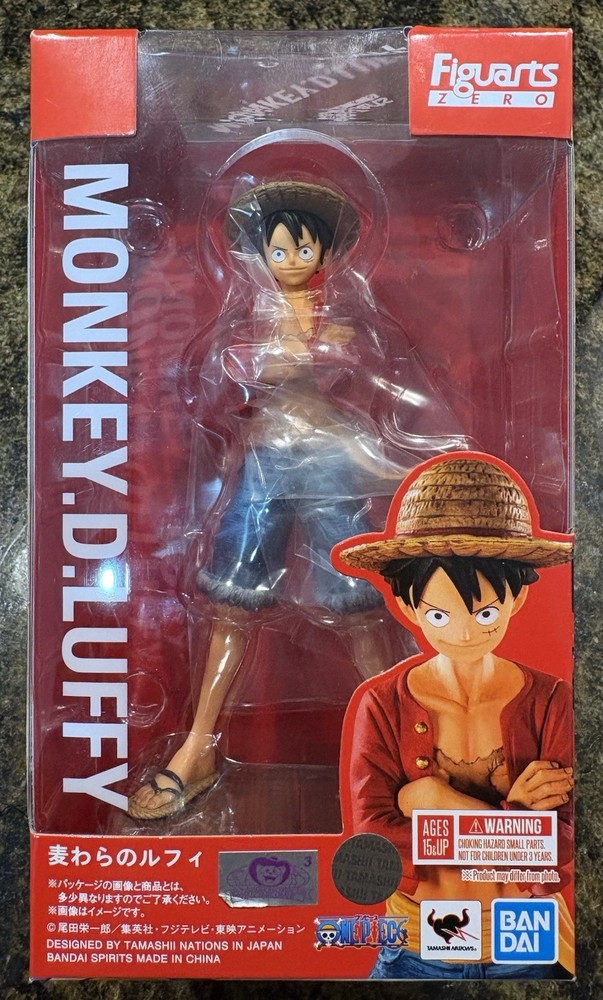 Monkey D Luffy Figure One Piece 5” 6” Bandai Figuarts Zero Japan New in Box