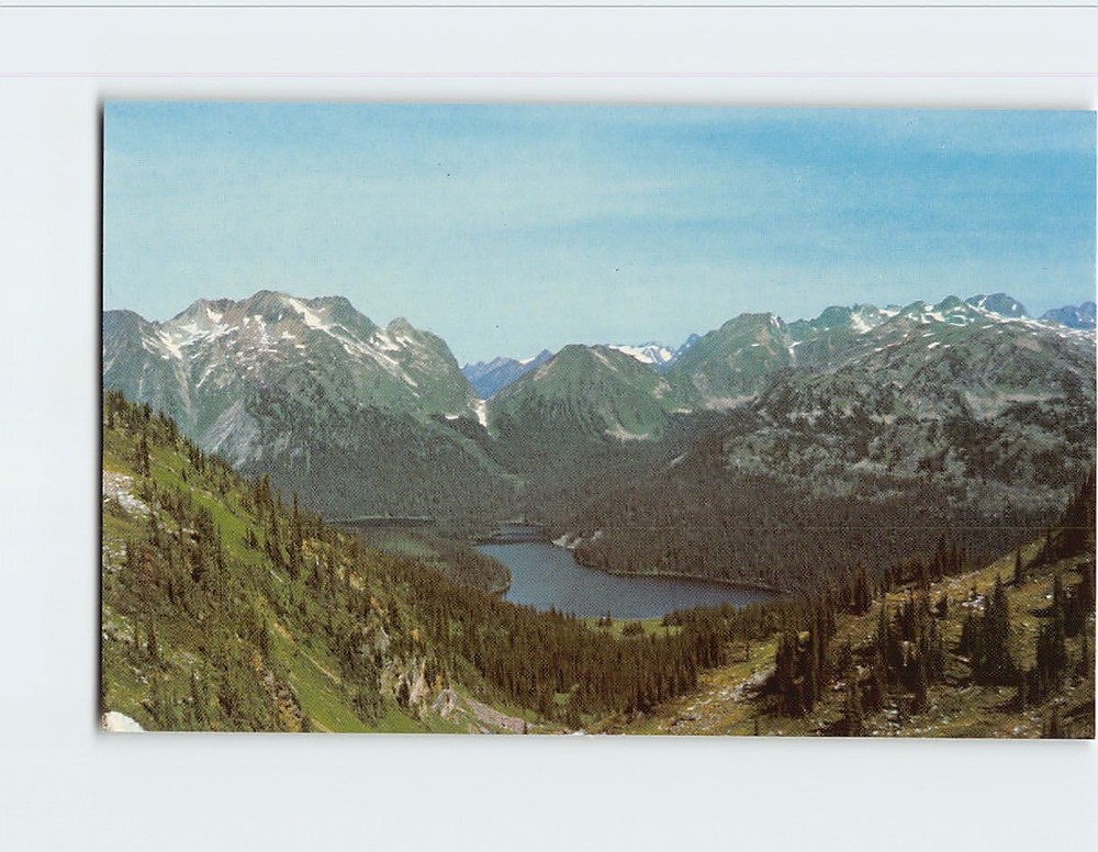 Postcard Peter Lake Monashee Provincial Park British Columbia Canada