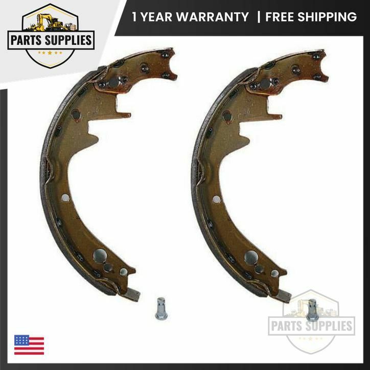 Forklift Brake Shoe Set of 2 for Mitsubishi FG18, LH RH, 91246-04100 91246-12100