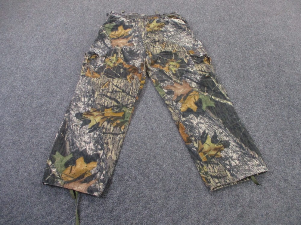 Mossy Oak Pants Mens M Camo Hunting Hiking Cargo Break Up Camping Workwear